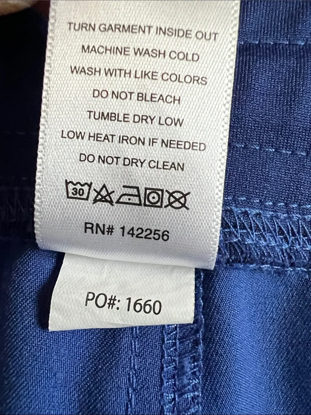 EUC FIGS Axim Cargo Scrub Pants Drawcord Waist Blue PO#1660 Size L
